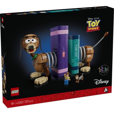 LEGO Disney. Opritoare de carti Cainele Slinky din Povestea jucariilor 43301, 1311 piese,