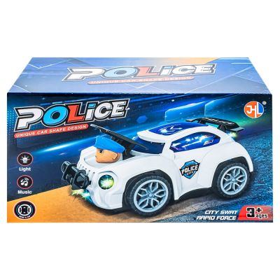 Masina politie, cu baterii