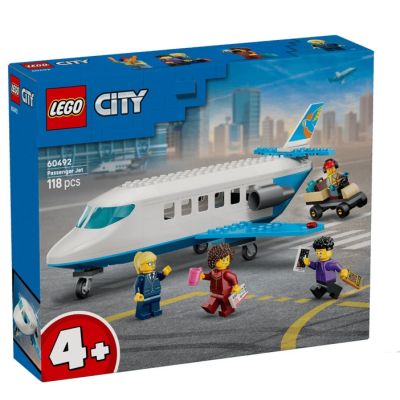 LEGO City. Avion cu reactie pentru pasageri 60492, 118 piese