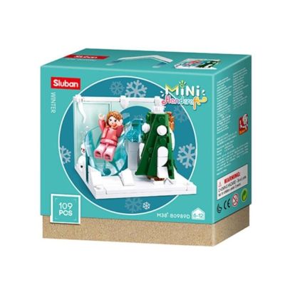 Set de constructie Girl's Dream, 109 piese, Joaca in zapada, Sluban