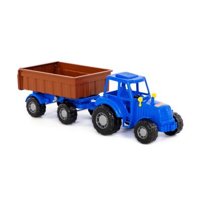 Tractor cu remorca, 44. 7x13. 4x13. 5 cm, Polesie