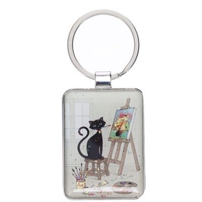 Breloc Bug Art Chat Peintre Kiub