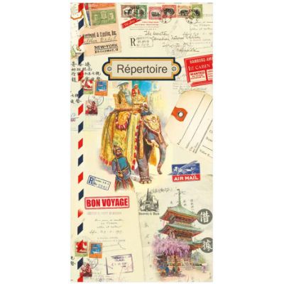 Carnet Adress Book, Bon Voyage, 10x21 cm