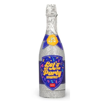 Confetti Bottle Party Popper Silver Legami
