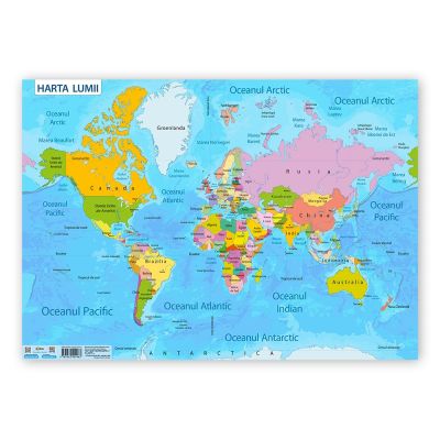 Harta Lumii. Plansa de perete