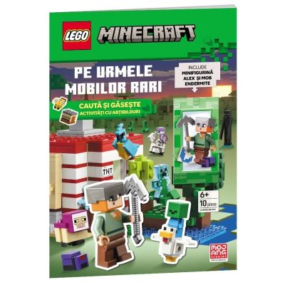 LEGO MINECRAFT Pe urmele mobilor rari. Activitati cu abtibilduri