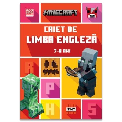 Minecraft. Caiet de limba engleza 7-8 ani