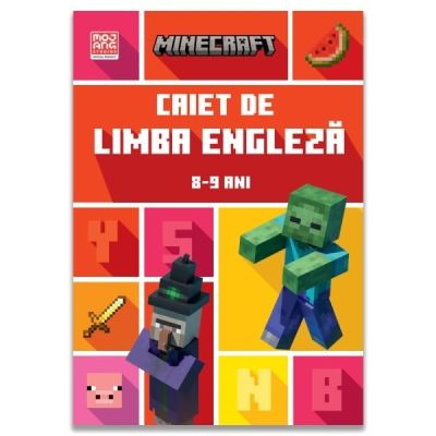 Minecraft. Caiet de limba engleza 8-9 ani