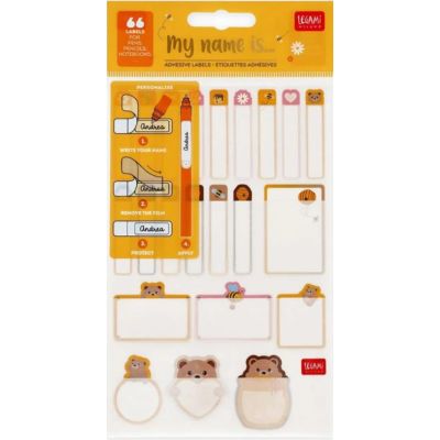 Set 66 etichete adezive Teddy Bear Legami