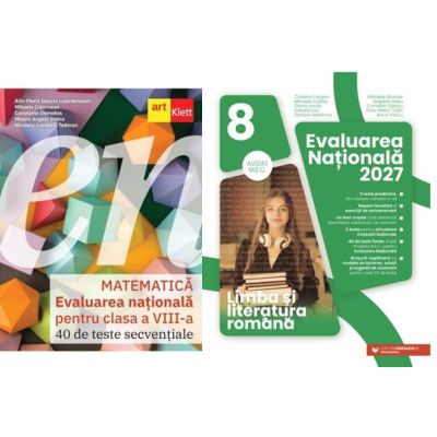 Pachet Evaluarea Nationala 2027. Limba si literatura romana si Matematica - Cristina Cergan, Alin-Florin Danciu