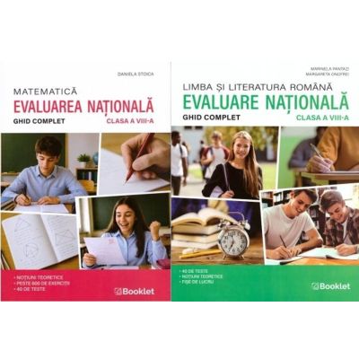Pachet Limba romana si Matematica Evaluarea Nationala 2027. Ghid complet pentru clasa 8 - Marinela Pantazi, Daniela Stoica