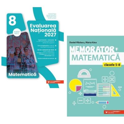 Pachet Evaluarea Nationala. Matematica 2027, clasa a 8-a - Gabriel Popa, Marta Kasa