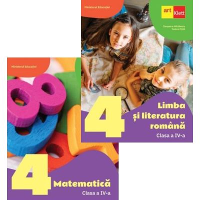 Pachet 2 Manuale pentru clasa a 4-a: Limba si literatura romana si Matematica - Cleopatra Mihailescu, Tudora Pitila, Mariana Mogos