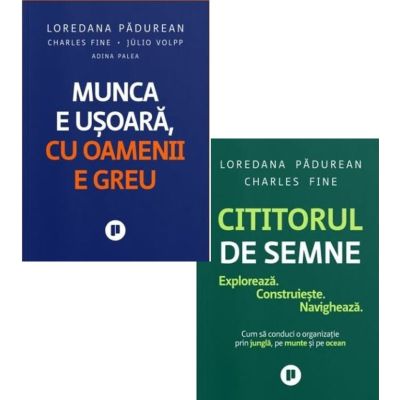 Pachet 2 carti: Munca e usoara, cu oamenii e greu si Cititorul de semne - Charles Fine