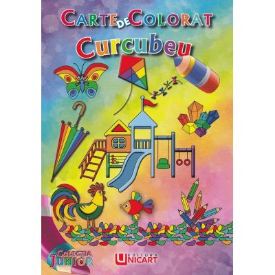 Carte de colorat. Curcubeu