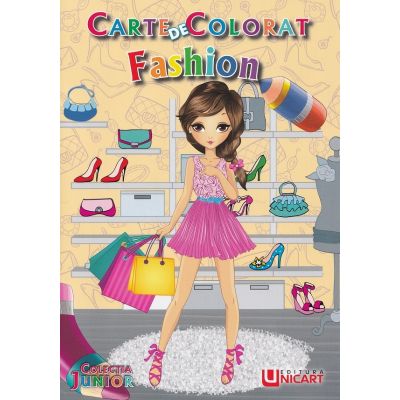 Carte de colorat. Fashion