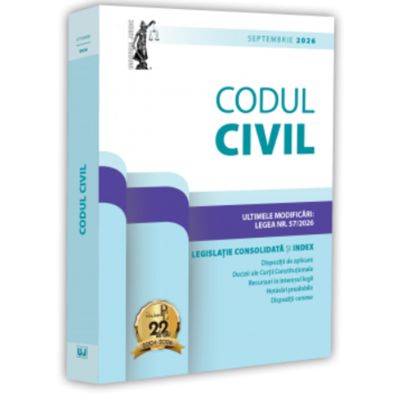 Codul civil - septembrie 2026. Editie tiparita pe hartie alba - Dan Lupascu
