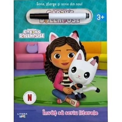 Gabby's Dolhouse. Invat sa scriu literele. Scrie, sterge si scrie din nou! (3+)