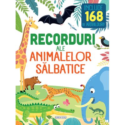 Recorduri ale animalelor salbatice. Carte cu abtibilduri