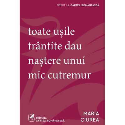 Toate usile trantite dau nastere unui mic cutremur - Maria Ciurea