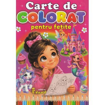 Carte de colorat pentru fetite