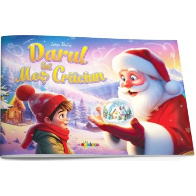 Darul lui Mos Craciun. Citesc si colorez