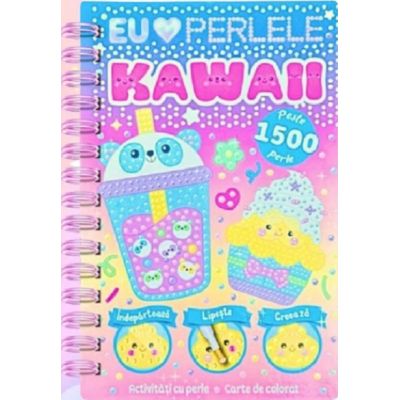 Kawaii. Activitati cu perle. Carte de colorat