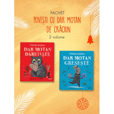 Pachet Aventurile lui Dar Motan de Craciun 2 vol. - Cristina Andone, Emi Balint